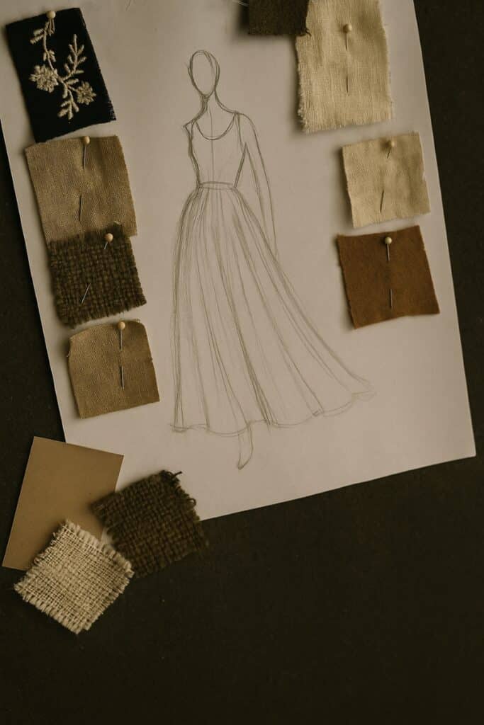 Women's made-to-order clothing sketch