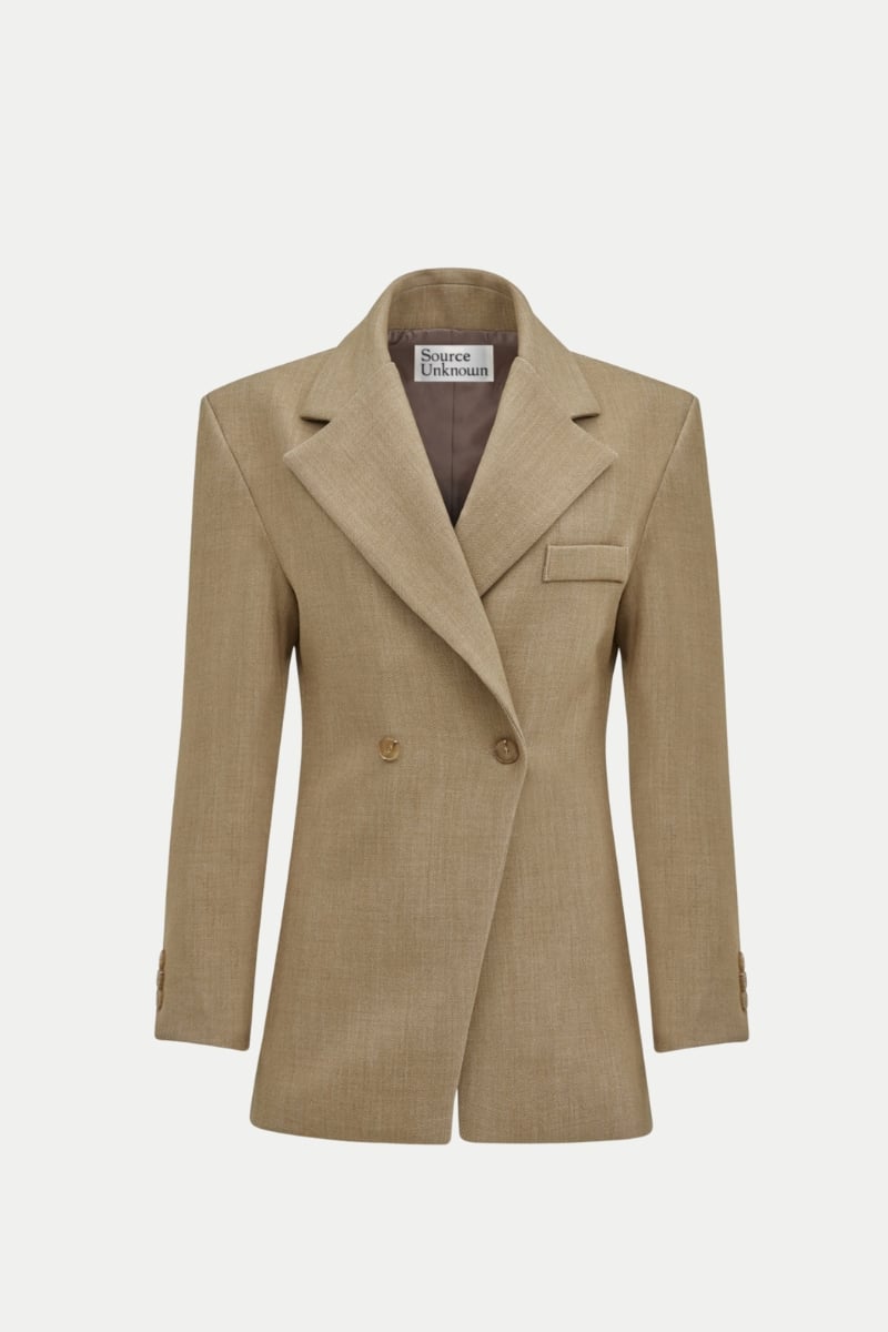 Source Unknown Double Breasted Cinched Blazer