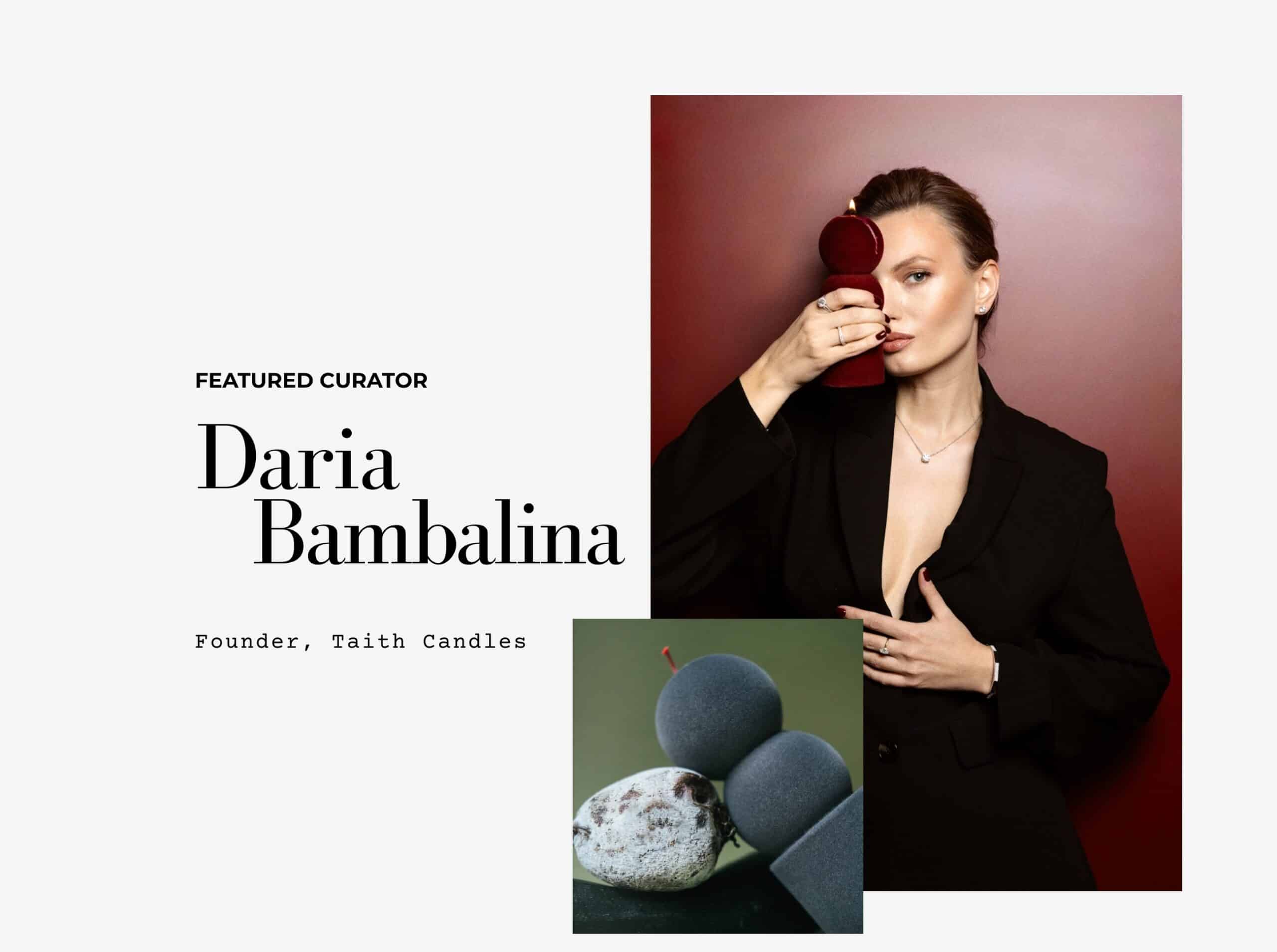 Daria Bambalina Founder of Taith Candles | Uncommon and Curated