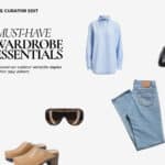 curators wardrobe essentials: arket denim, levi's, church's loafers, oxford shirts